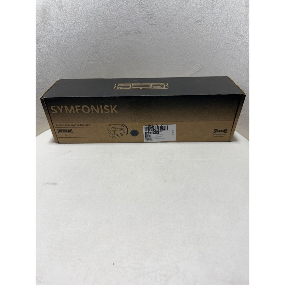 IKEA SYMFONISK Adjustable Wall Bracket Black Speaker Mount New Open Box